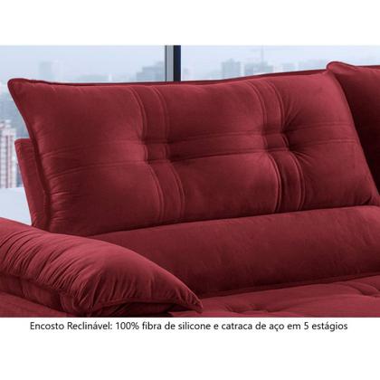 Imagem de Sofá Retrátil e Reclinável Atenas 2,50m 04 Lugares Mola Ensacada TXR