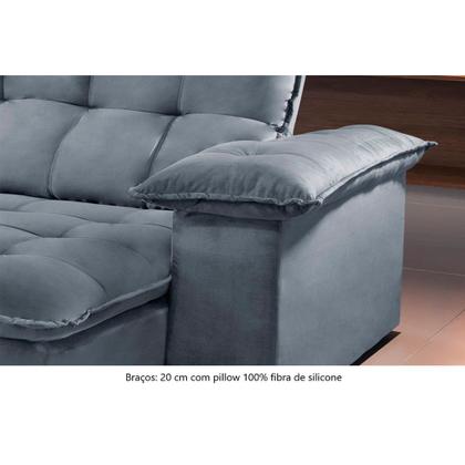 Imagem de Sofá Retrátil e Reclinável Atlanta 2,90m 05 Lugares Mola Ensacada TXR