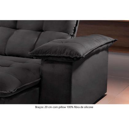 Imagem de Sofá Retrátil e Reclinável Atlanta 2,90m 05 Lugares Mola Ensacada TXR