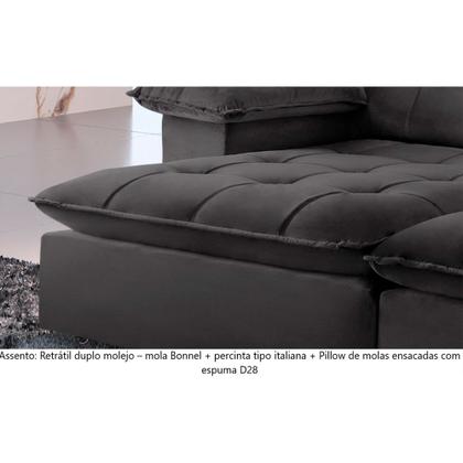 Imagem de Sofá Retrátil e Reclinável Atlanta 2,90m 05 Lugares Mola Ensacada TXR