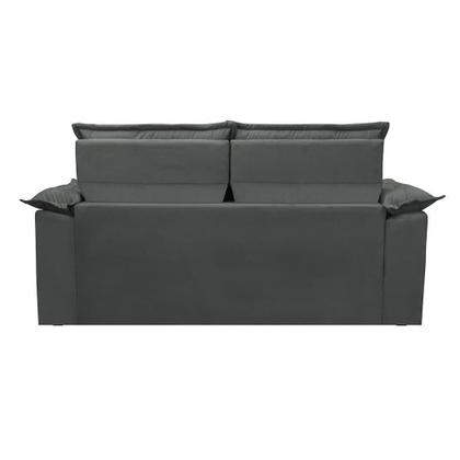 Sofá Retrátil e Reclinável Cama inBox Compact 1,50m Tecido Suede Velusoft Cinza Imagem de Sofá Retrátil e Reclinável Cama inBox Compact 1,50m Tecido Suede Velusoft Cinza