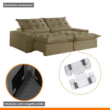 Imagem de Sofá Retrátil e Reclinável com Catraca Blindada 230cm Montano