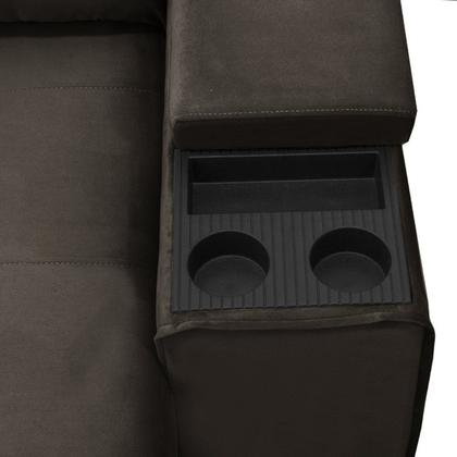 Imagem de Sofá Retrátil e Reclinável com Porta Copos e Objetos 1,80m Parma