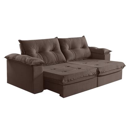 Imagem de Sofá Retrátil e Reclinável Modulado 2 Lugares 290cm Pés em Madeira Maciça Canadá