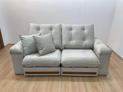 Imagem de Sofá Retrátil Reclinável 2,10 m Bege B015 Gael