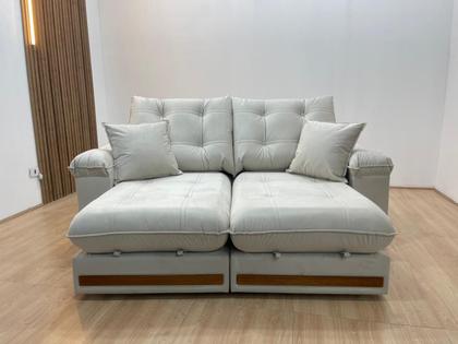 Imagem de Sofá Retrátil Reclinável 2,10 m Bege B015 Gael