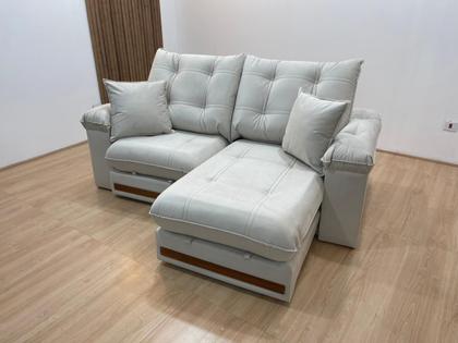 Imagem de Sofá Retrátil Reclinável 2,10 m Bege B015 Gael