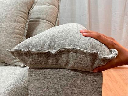 Imagem de Sofá Retrátil Reclinável 2,10 m Linho Bege A226 Gael