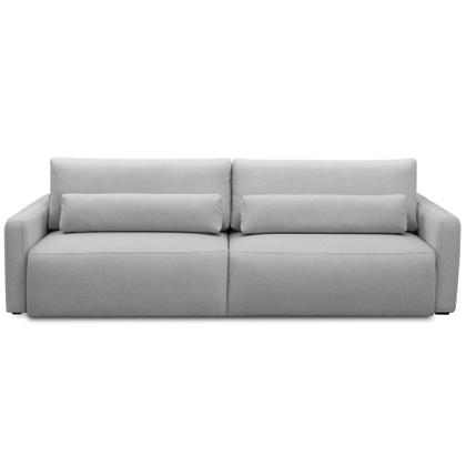 Imagem de Sofá Retrátil Reclinável 210cm Sinna F05 Linho Impermeabilizado Cinza - Mpozenato