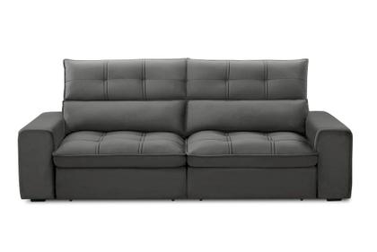 Imagem de Sofá Retrátil / Reclinável 2,30 m Ferguile Lotus Tc 12003 (Veludo Acinzentado Escuro)