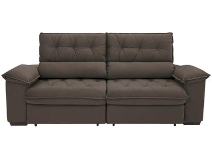 Imagem de Sofá Retrátil Reclinável 3 Lugares Suede Hannover Linoforte