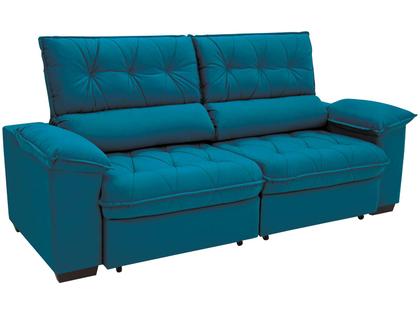 Imagem de Sofá Retrátil Reclinável 3 Lugares Suede Hannover Linoforte
