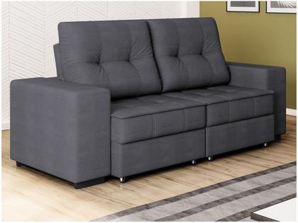 Sofá Retrátil Reclinável 3 Lugares Suede Moviment Artesano Linoforte Imagem de Sofá Retrátil Reclinável 3 Lugares Suede Moviment Artesano Linoforte