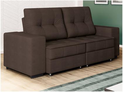 Sofá Retrátil Reclinável 3 Lugares Suede Moviment Artesano Linoforte Imagem de Sofá Retrátil Reclinável 3 Lugares Suede Moviment Artesano Linoforte