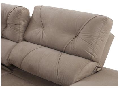 Sofá Retrátil Reclinável 3 Lugares Suede - Phormatta Evolution SMP Imagem de Sofá Retrátil Reclinável 3 Lugares Suede