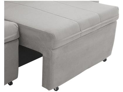 Imagem de Sofá Retrátil Reclinável 3 Lugares Suede