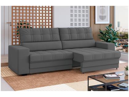 Imagem de Sofá Retrátil Reclinável 3 Lugares Veludo Medelín