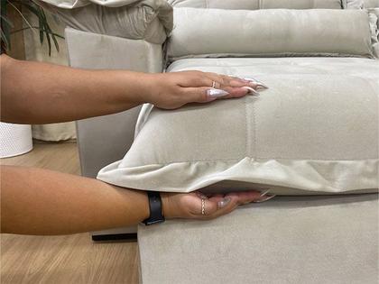 Imagem de Sofá Retrátil Reclinável 3,20 m Bege 511 Florença Plus