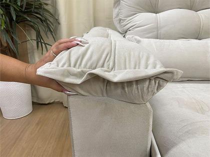 Imagem de Sofá Retrátil Reclinável 3,20 m Bege 511 Florença Plus