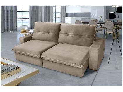 Imagem de Sofá Retrátil Reclinável 4 Lugares Nipon Gralha Azul