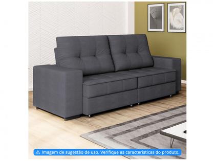 Imagem de Sofá Retrátil Reclinável 4 Lugares Suede Moviment Artesano Linoforte