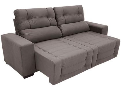 Sofá Retrátil Reclinável 4 Lugares Suede - Moviment Mozart Linoforte Imagem de Sofá Retrátil Reclinável 4 Lugares Suede
