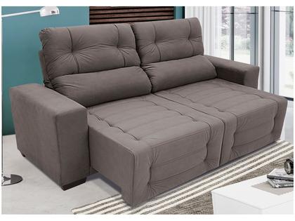 Sofá Retrátil Reclinável 4 Lugares Suede - Moviment Mozart Linoforte Imagem de Sofá Retrátil Reclinável 4 Lugares Suede