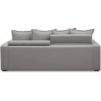 Imagem de Sofá Retrátil Reclinável Para Sala de Estar Living 195cm Vêneto F04 Veludo Cinza - Lyam Decor