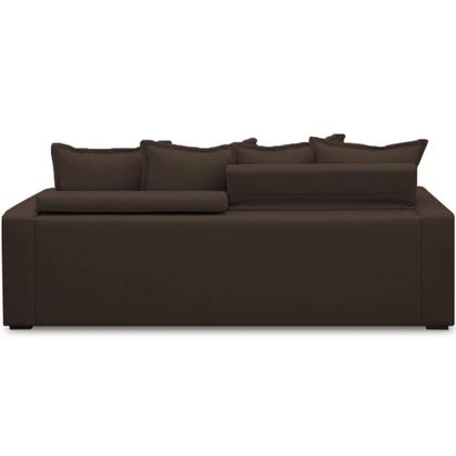 Imagem de Sofá Retrátil Reclinável Para Sala de Estar Living 195cm Vêneto F04 Veludo Marrom - Lyam Decor