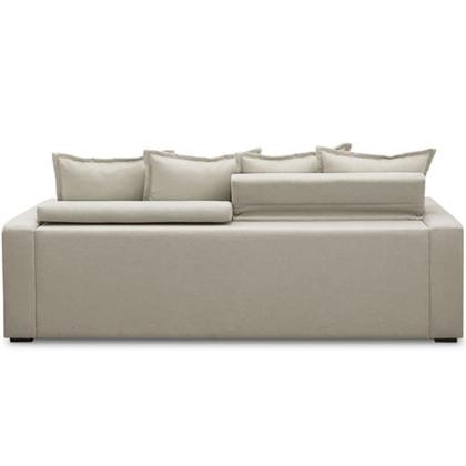 Imagem de Sofá Retrátil Reclinável Para Sala de Estar Living 215cm Vêneto F04 Veludo Bege - Lyam Decor
