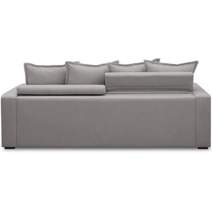 Imagem de Sofá Retrátil Reclinável Para Sala De Estar Living 215cm Vêneto F04 Veludo Cinza - Lyam Decor
