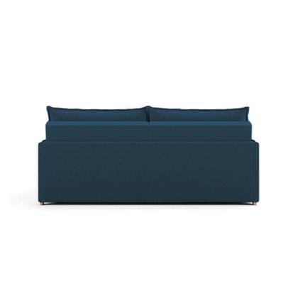 Imagem de Sofá Retrátil Sem Caixa 3 lugares Solomons Linho Azul Marinho 180 cm
