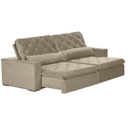 Imagem de Sofá Rio Branco Modular 5 Lugares 2.50 MT Retrátil e Reclinável Veludo Nobre Sofatec