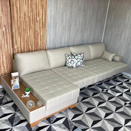 Imagem de Sofá Rovere Retrátil 3 Módulos com Chaise Longue DIREITA* 3,75m