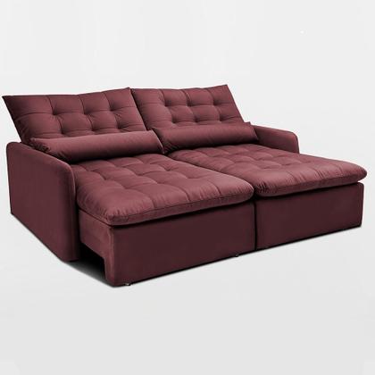 Imagem de Sofá Sem Caixa 1,80m SoftGel Celeste. Velusoft Cama inBox