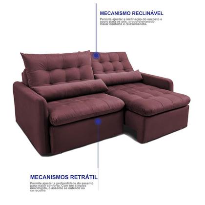 Imagem de Sofá Sem Caixa 1,80m SoftGel Celeste. Velusoft Cama inBox