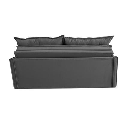Sofá Sem Caixa Retrátil e Reclinável 1,65m Cama inBox Studio Suede Velusoft Cinza Imagem de Sofá Sem Caixa Retrátil e Reclinável 1,65m Cama inBox Studio Suede Velusoft Cinza