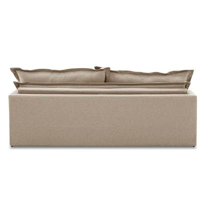 Imagem de Sofá Sem Caixa Retrátil e Reclinável 1,65m com Molas Luzia Linho Bege Madelina Decor