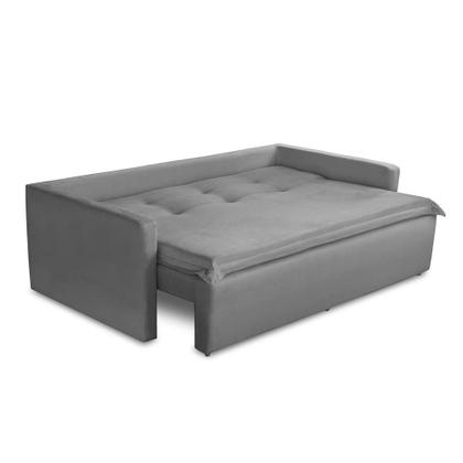 Sofá Sem Caixa Retrátil e Reclinável 1,65m com Molas Luzia Suede Cinza Madelina Decor Imagem de Sofá Sem Caixa Retrátil e Reclinável 1,65m com Molas Luzia Suede Cinza Madelina Decor
