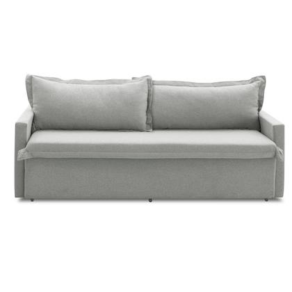 Imagem de Sofá Sem Caixa Retrátil e Reclinável 1,85m com Molas Luzia Linho Cinza Madelina Decor