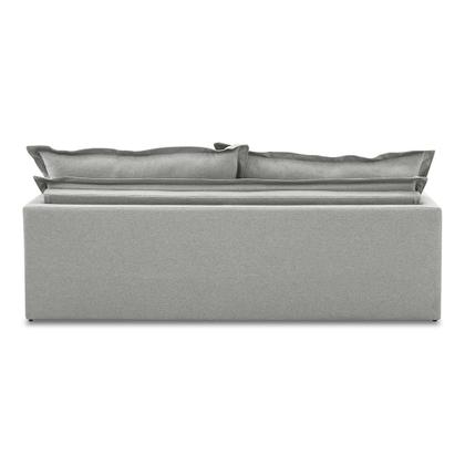 Imagem de Sofá Sem Caixa Retrátil e Reclinável 1,85m com Molas Luzia Linho Cinza Madelina Decor