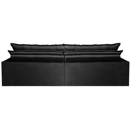 Sofá Sem Caixa Retrátil Reclinável 2,95m Cama inBox França Velusoft Preto Imagem de Sofá Sem Caixa Retrátil Reclinável 2,95m Cama inBox França Velusoft Preto