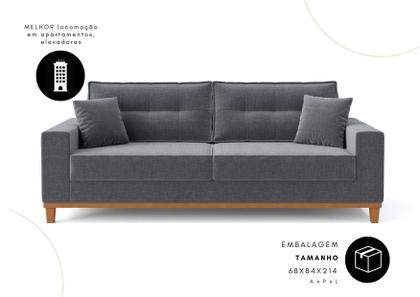 Imagem de Sofá Vitória 2,10m com 3 Lugares em Linho