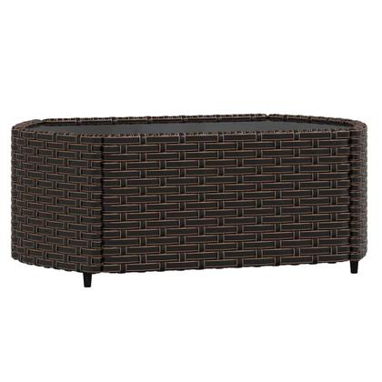 Imagem de Sofás Patio Corner VidaXL Brown Poly Rattan, conjunto de 2