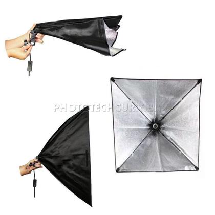 Imagem de Softbox 40x40 Com Soquete Simples Greika Para Estúdio Fotográfico