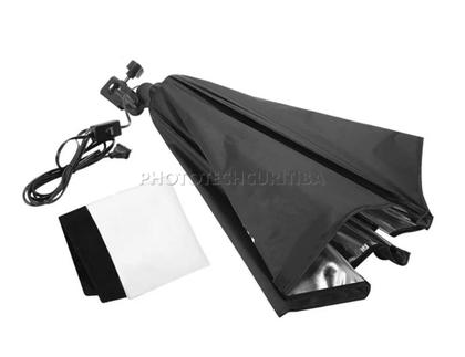 Imagem de Softbox 40x40 Com Soquete Simples Greika Para Estúdio Fotográfico