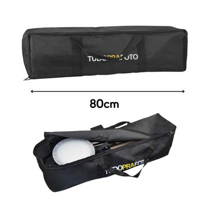 Imagem de Softbox 50x70cm TUDOPRAFOTO Bivolt + Tripé 2m + Bolsa de Transporte