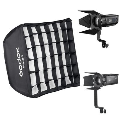 Imagem de Softbox Com Grid 30x30 Cm Godox Para Iluminador Fresnel S30