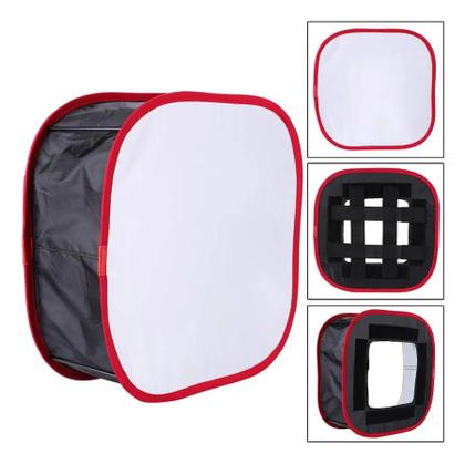 Imagem de Softbox Difusor Dobrável Para Painel Led Luz Suave 40x40cm