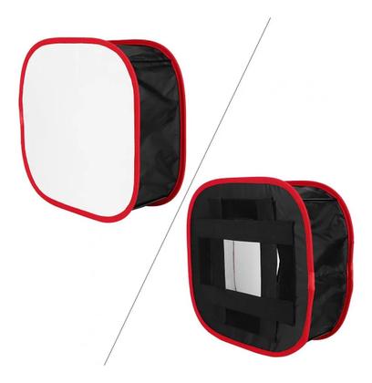 Imagem de Softbox Difusor Dobrável Para Painel Led Luz Suave 40x40cm